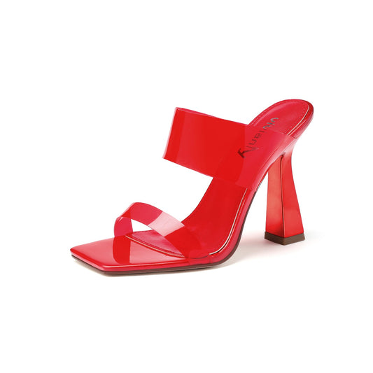 Donna 105 High Block Heels - Vivianly Shoes - Chunky Heels
