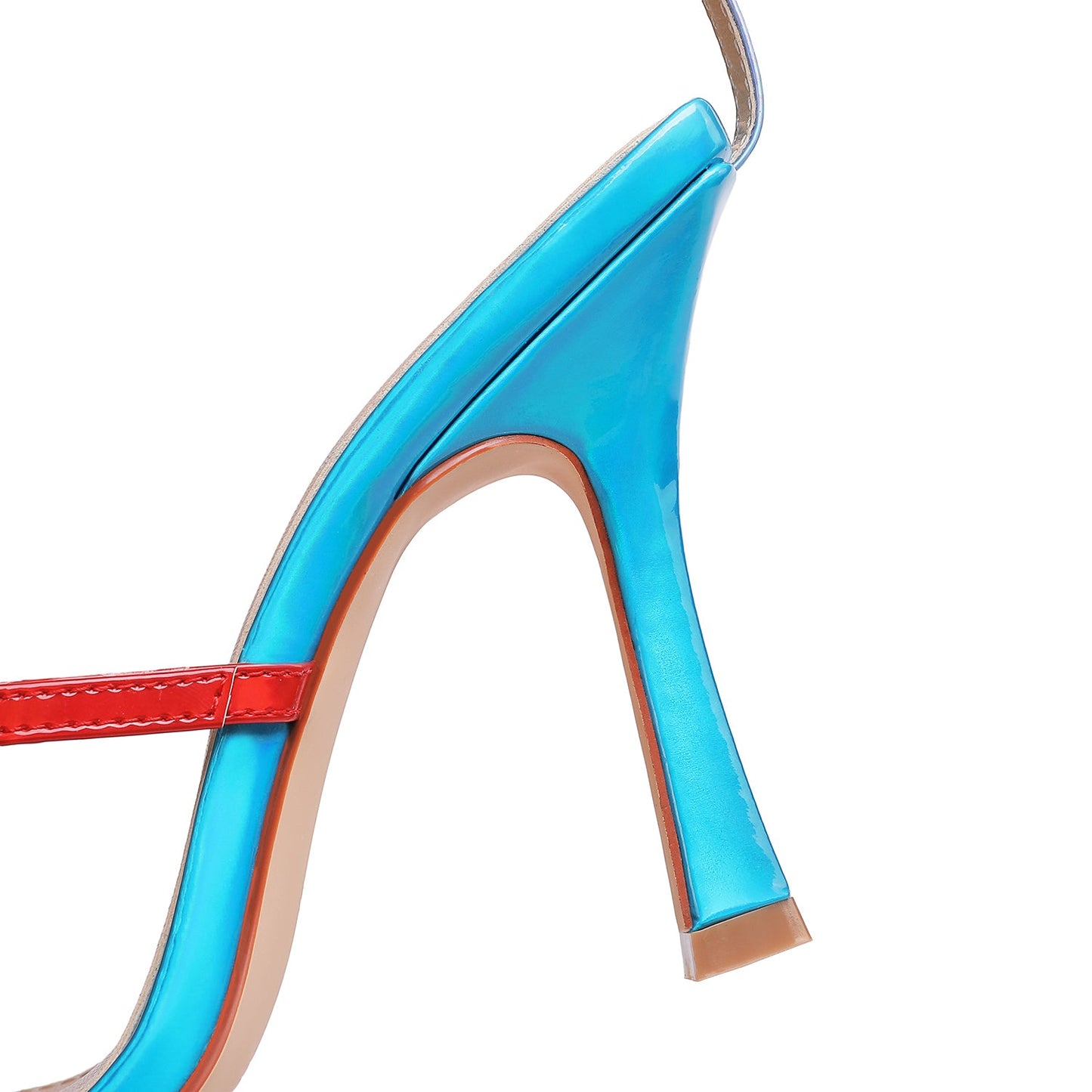 Audette 99 Square Strappy Sandals - Vivianly Shoes - Stilettos