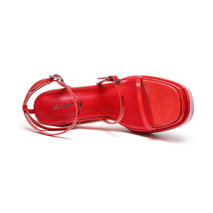 Ellie 140 Chunky Platform Pumps - Vivianly Shoes - Chunky Heels