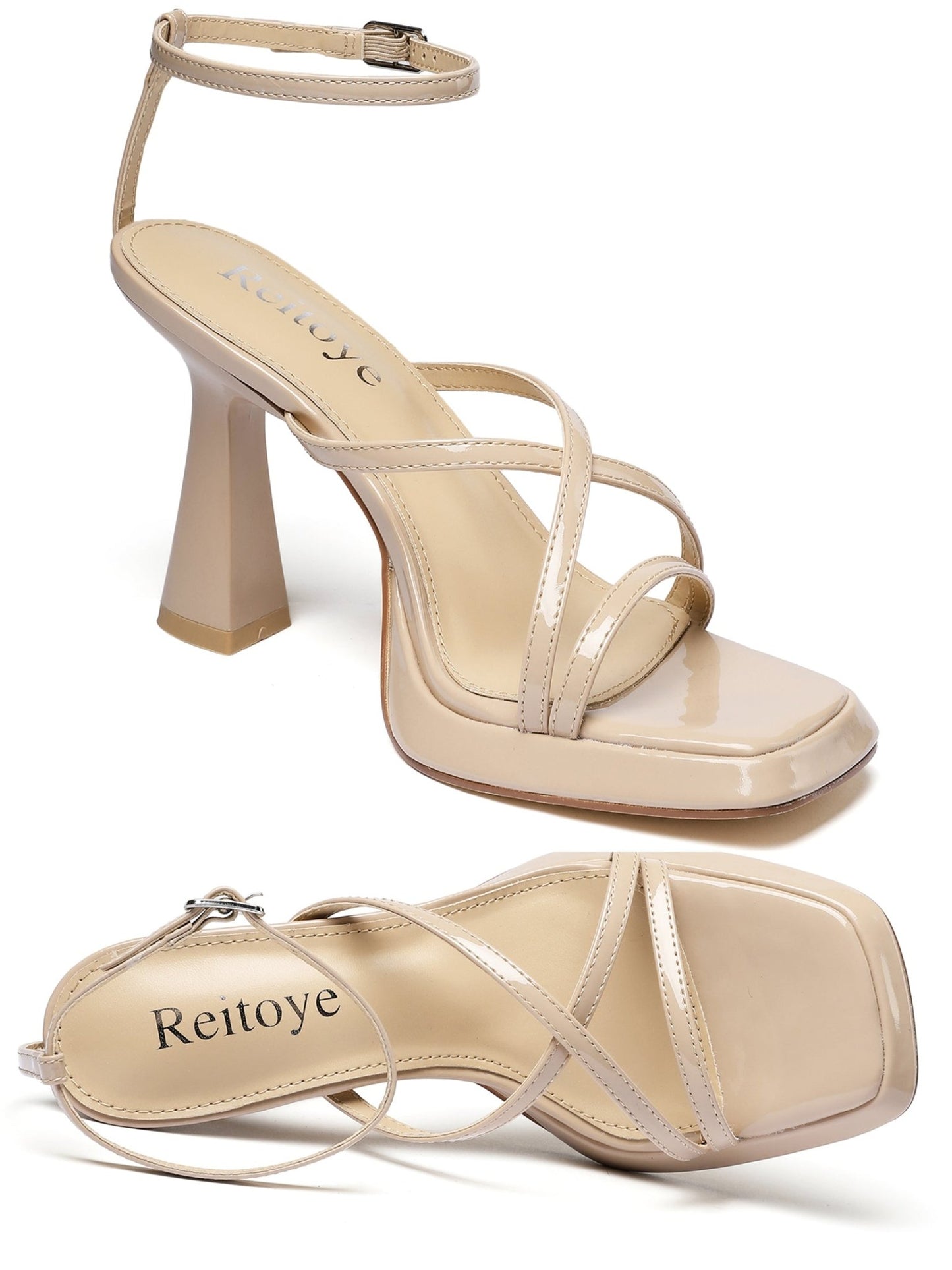 Jules 100 Chunky Platform Heels - Vivianly Shoes - Stilettos