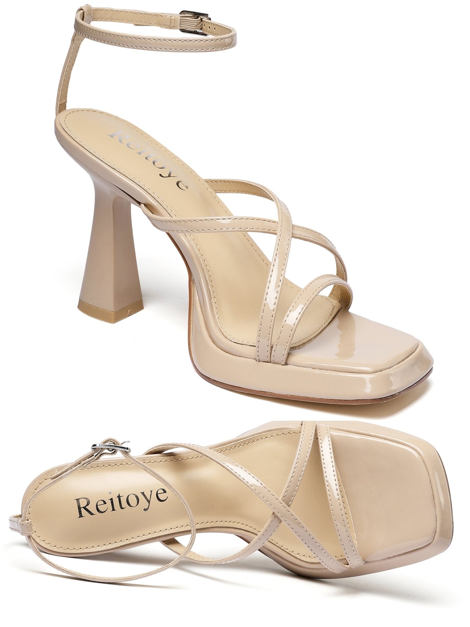 Jules 100 Chunky Platform Heels - Vivianly Shoes - Stilettos
