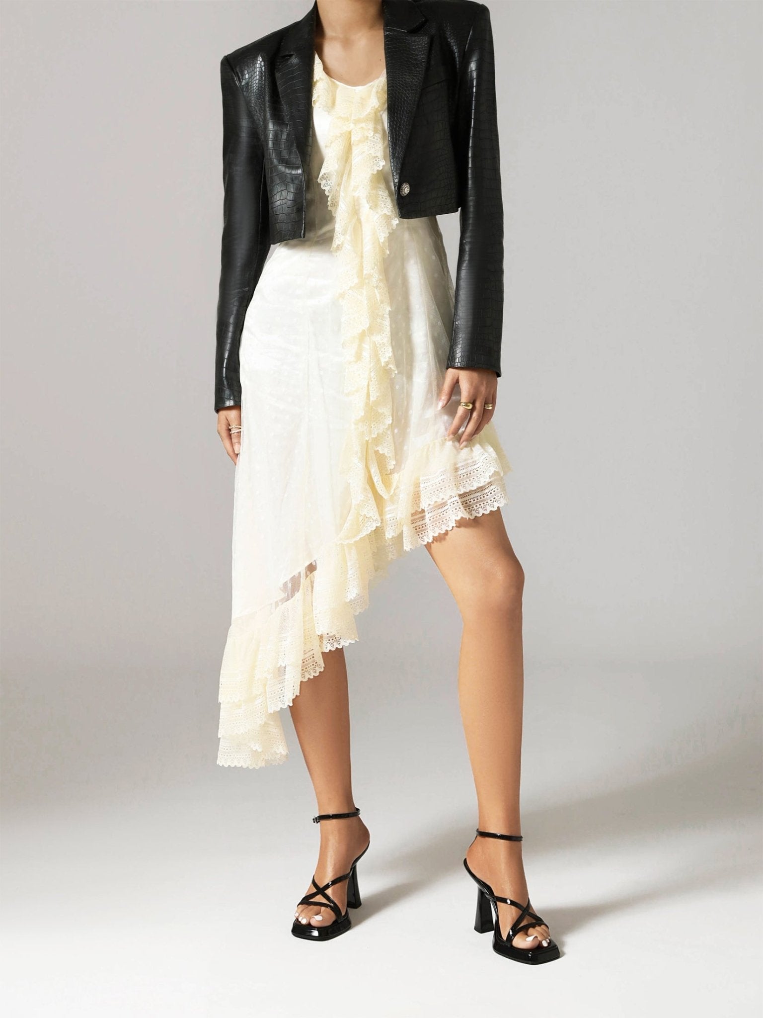 Jules 100 Chunky Platform Heels - Vivianly Shoes - Stilettos