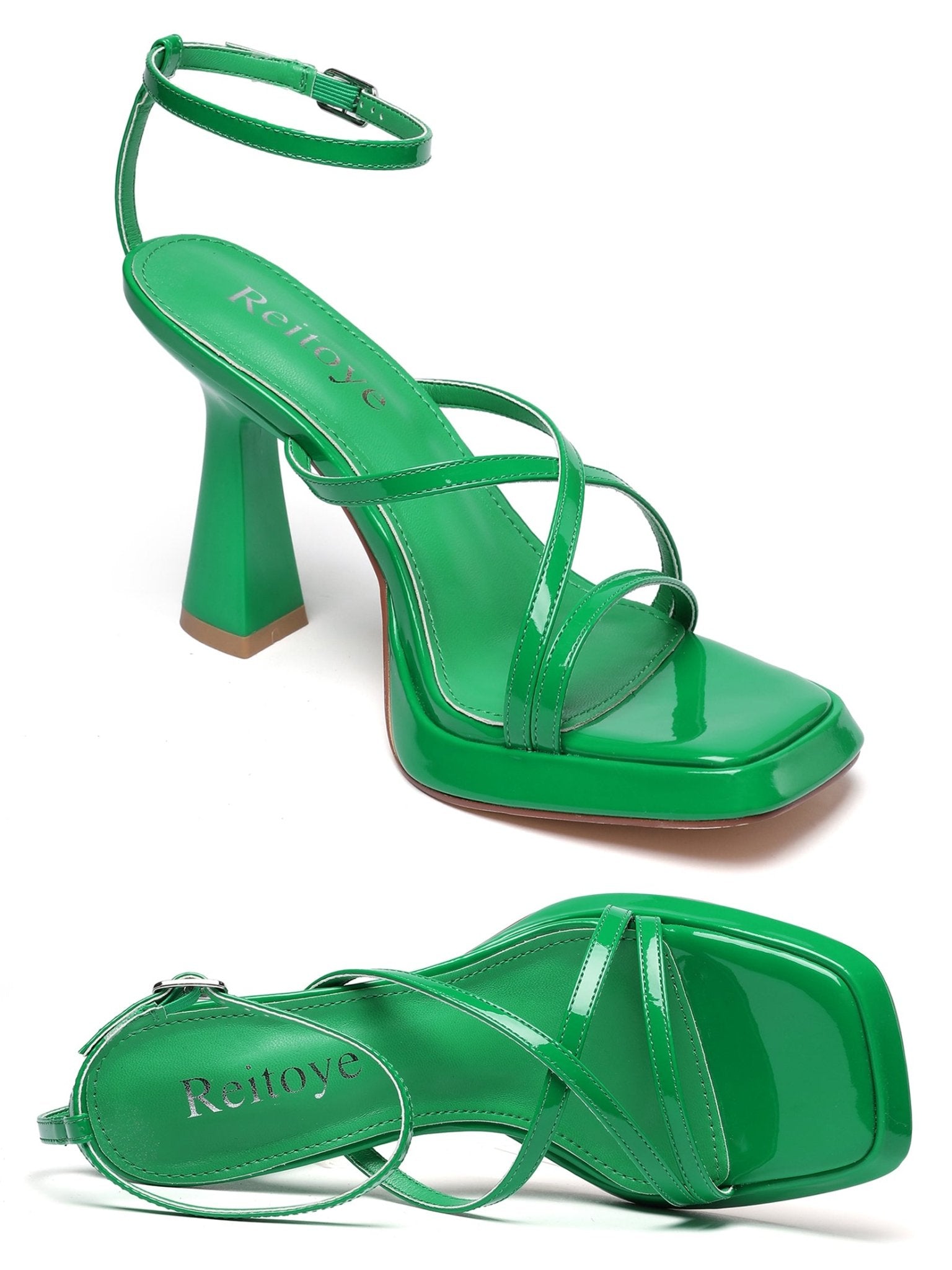 Jules 100 Chunky Platform Heels - Vivianly Shoes - Stilettos