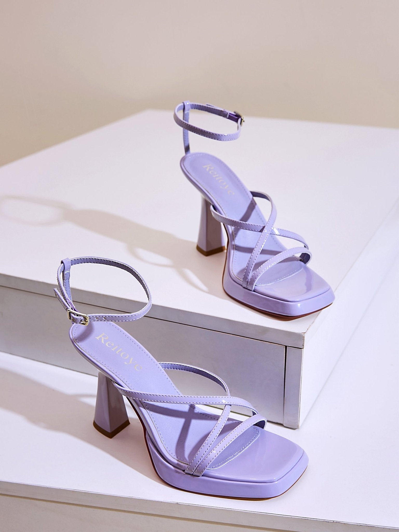 Jules 100 Chunky Platform Heels - Vivianly Shoes - Stilettos