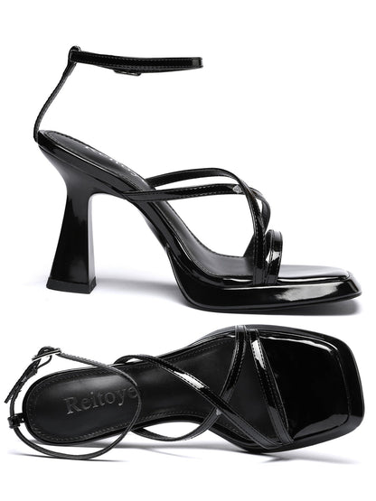 Jules 100 Chunky Platform Heels - Vivianly Shoes - Stilettos