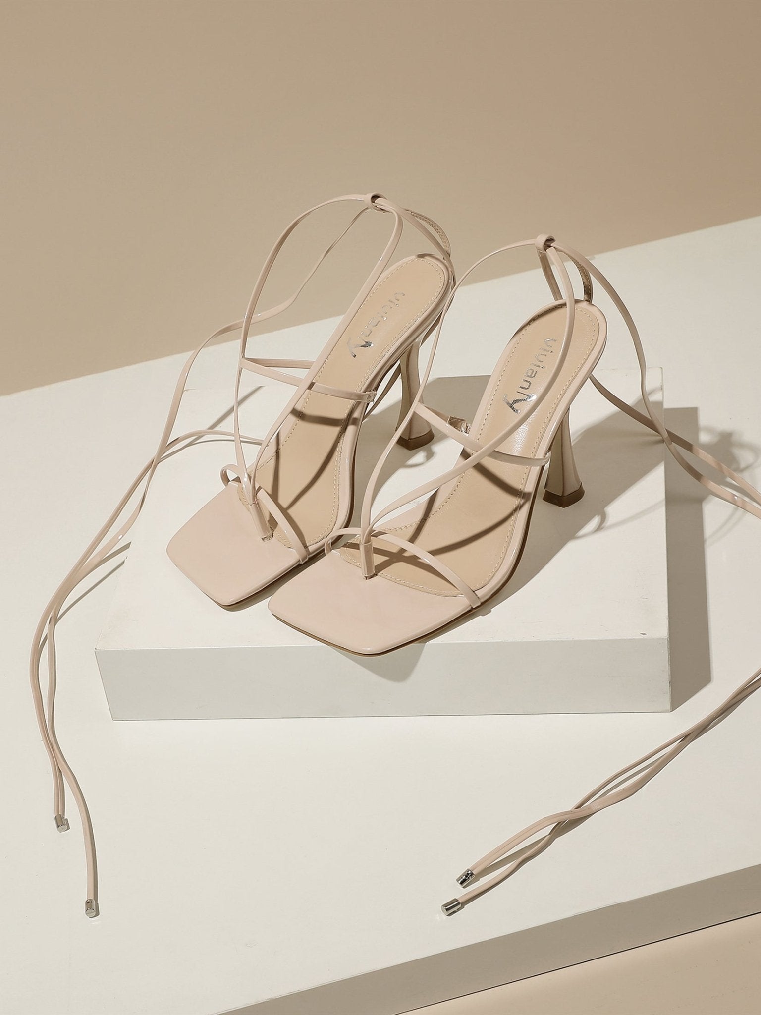 Kimi 104 Lace Up Strappy Heel Sandals - Vivianly Shoes -