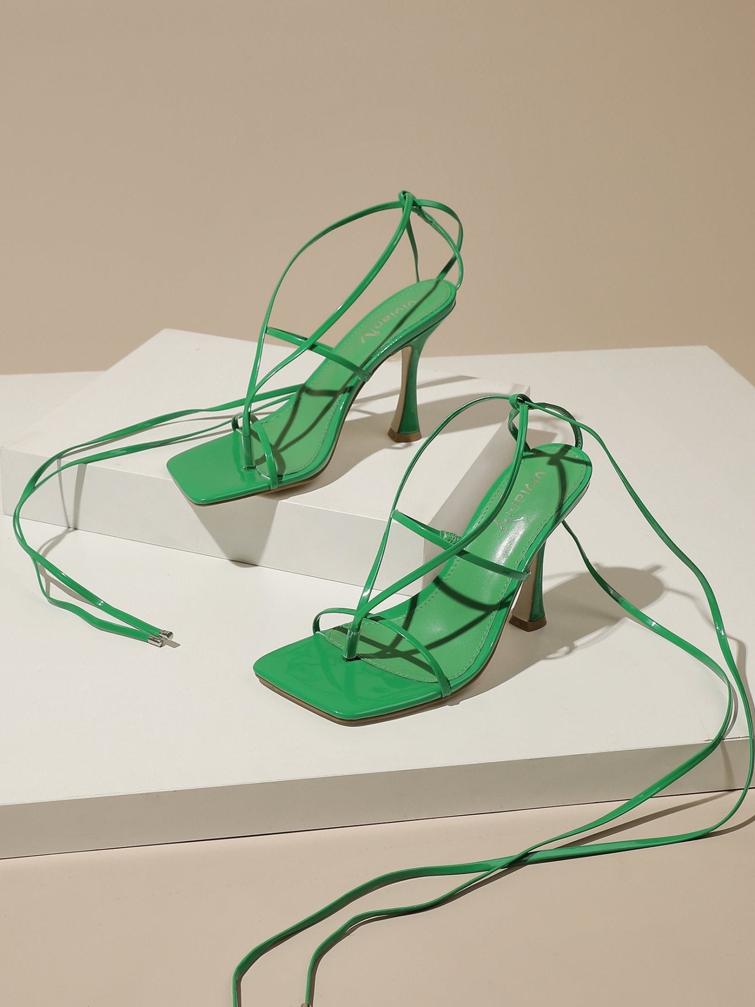Kimi 104 Lace Up Strappy Heel Sandals - Vivianly Shoes -