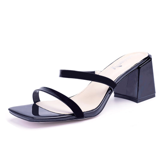 Lana 70 Open-Toe Chunky Mules - Vivianly Shoes - Chunky Heels