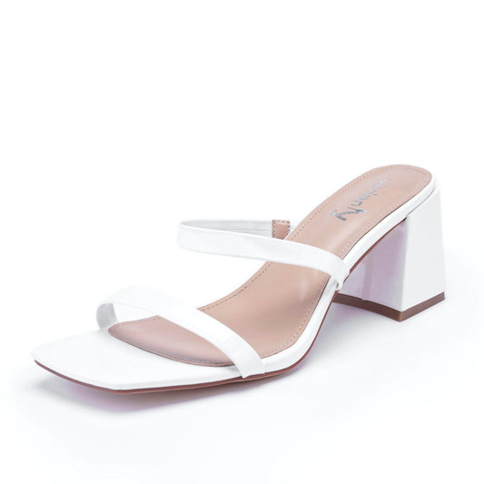Lana 70 Open-Toe Chunky Mules - Vivianly Shoes - Chunky Heels