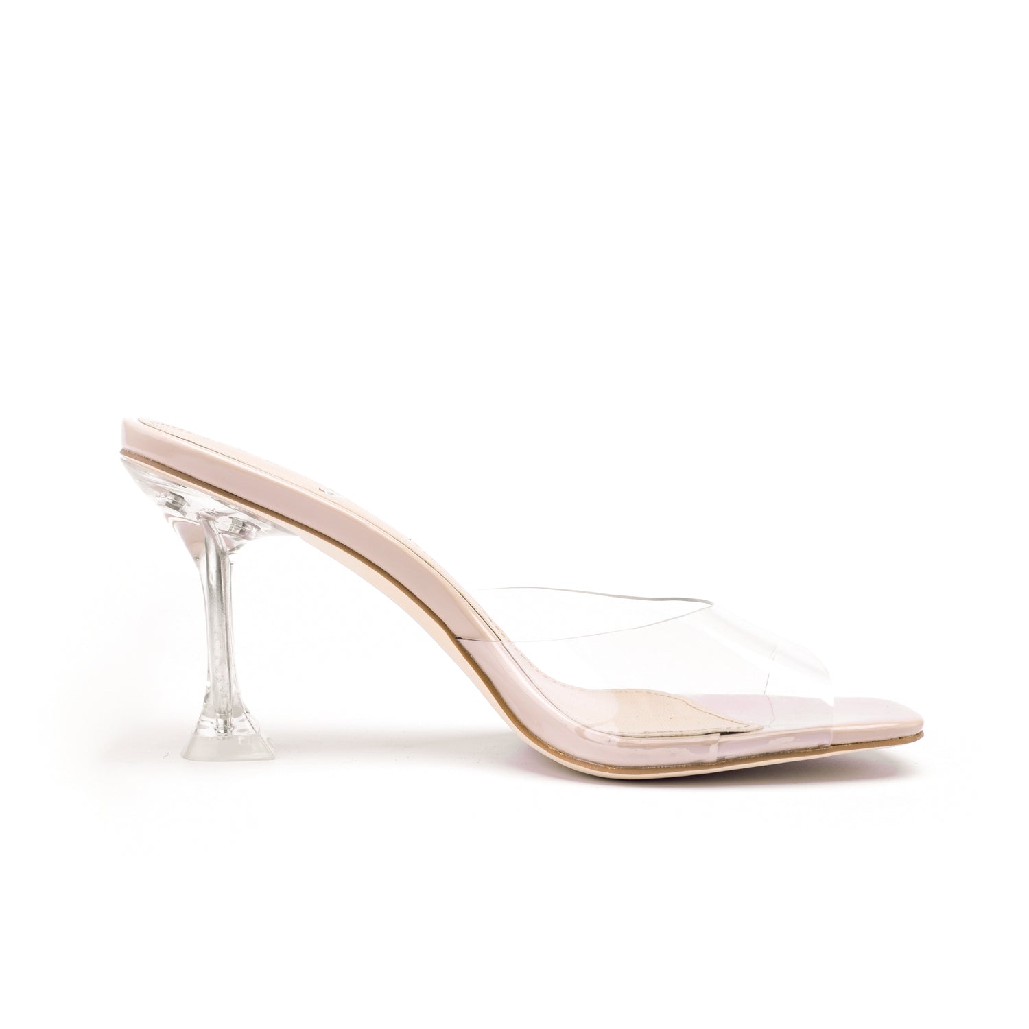 Layla 89 Peep Toe Clear Stilettos - Vivianly Shoes - Stilettos