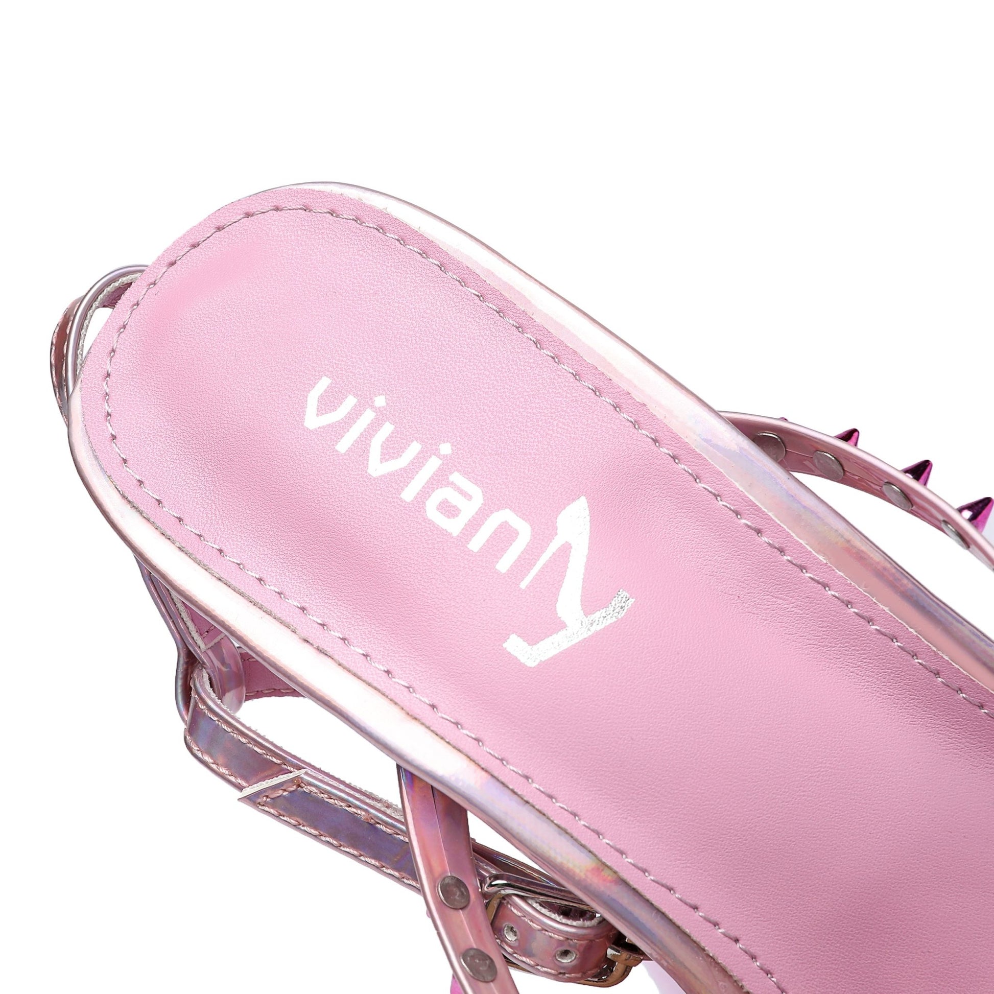 Maxine 140 Rhinestone Pumps - Vivianly Shoes - Platform Heels