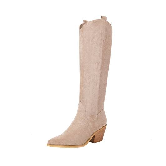Nina 68 Tall Heel Knee High Boots - Vivianly Shoes - Knee High Boots