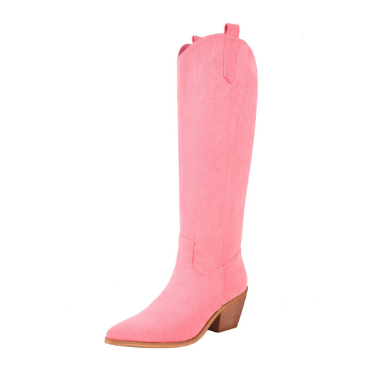 Nina 68 Tall Heel Knee High Boots - Vivianly Shoes - Knee High Boots