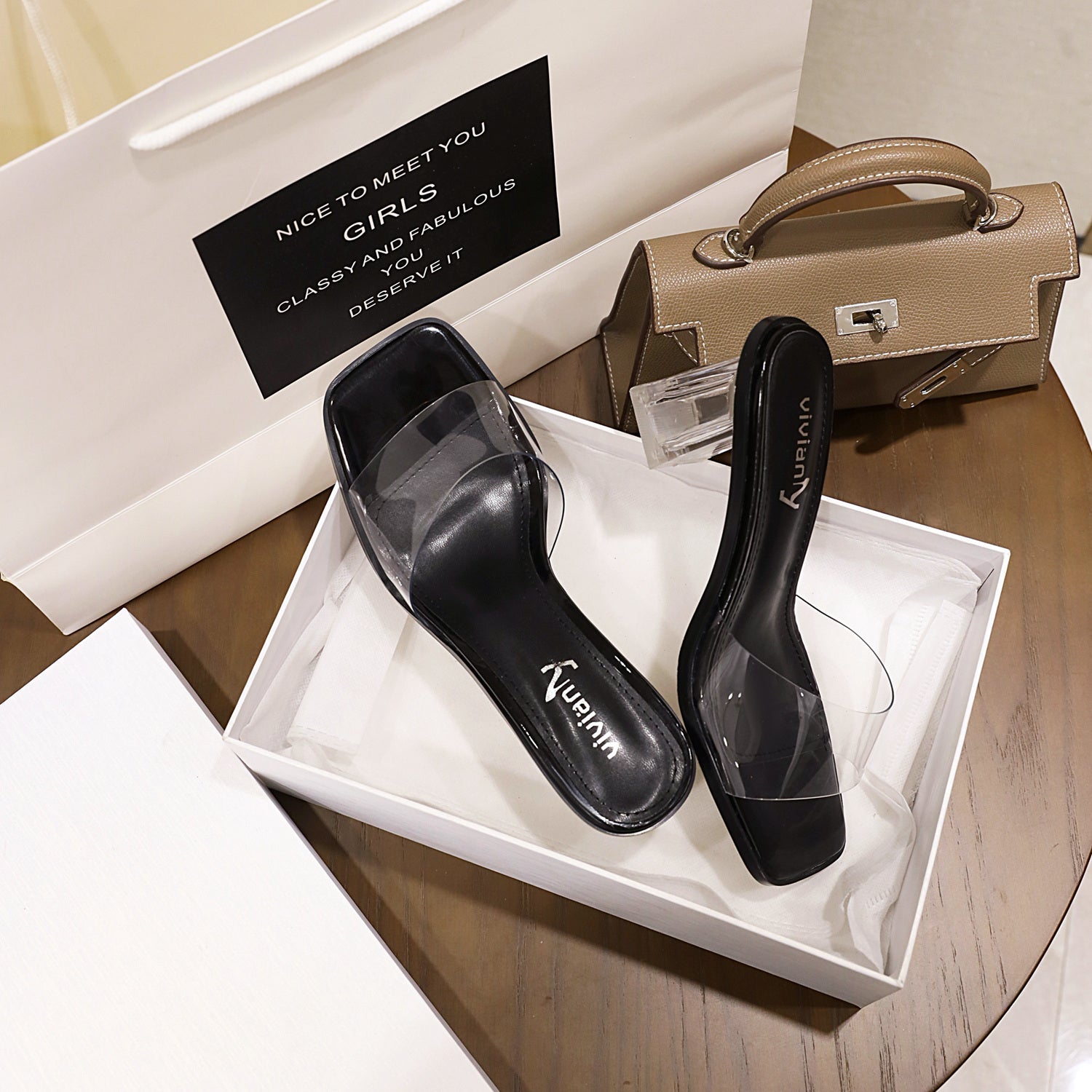 Rose 65 Heeled Sandals - Vivianly Shoes - Chunky Heels