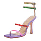Audette 99 Square Strappy Sandals - Vivianly Shoes - Stilettos