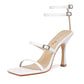 Audette 99 Square Strappy Sandals - Vivianly Shoes - Stilettos