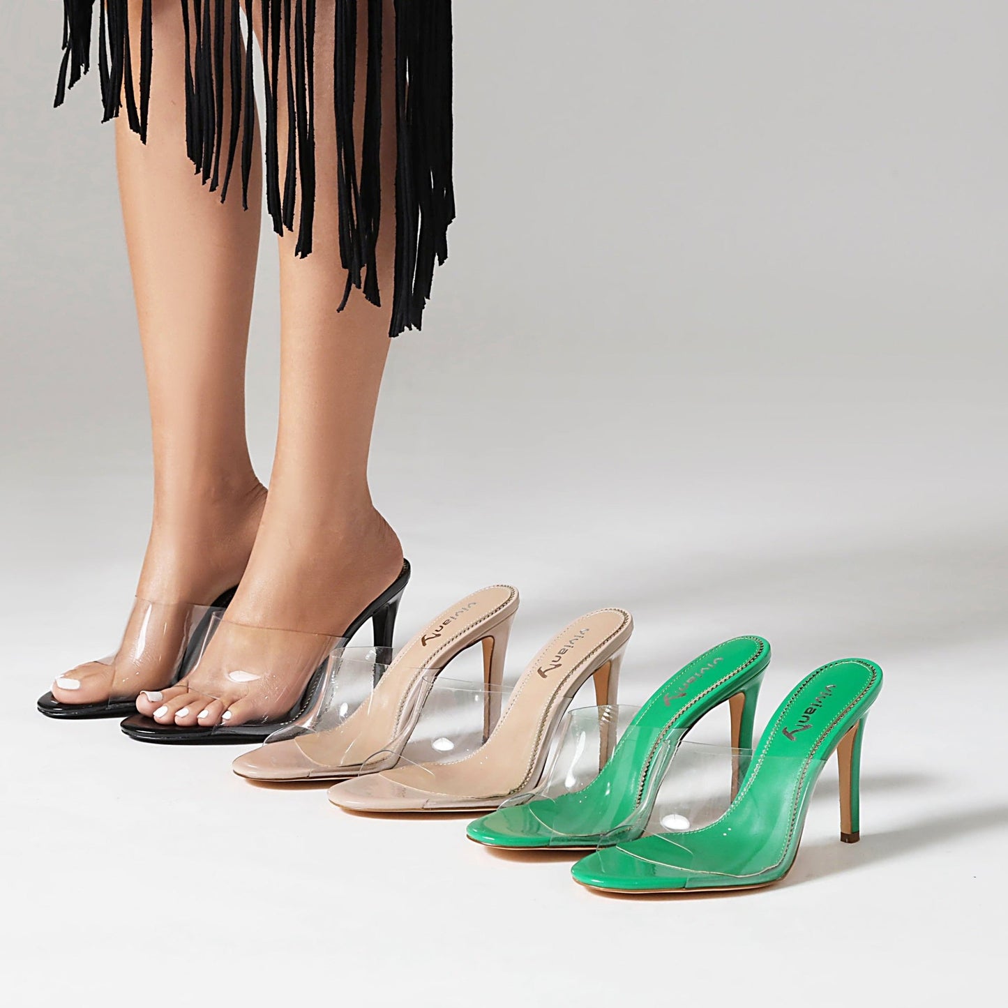 Cristina 100 Strappy Sandals - Vivianly Shoes - Stilettos