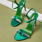 Evana 100 Stiletto Heel Sandals - Vivianly Shoes - Stilettos