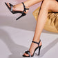 Evana 100 Stiletto Heel Sandals - Vivianly Shoes - Stilettos