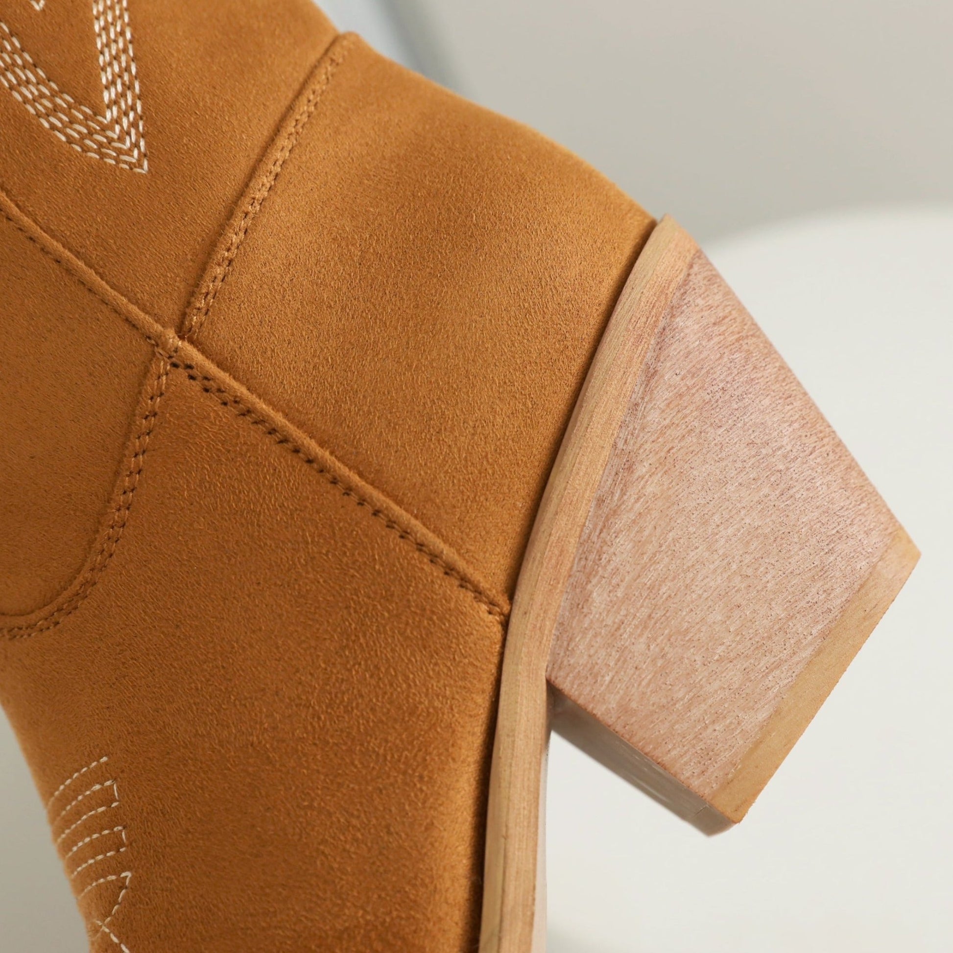 Jenn 68 Pointed Cowboy Mid Calf Boots - Vivianly Shoes - Mid Calf Boots