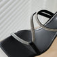Luciana 69 Clear Sandals - Vivianly Shoes - chunky heels