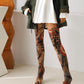 Mona 105 Art Print Over Knee High Boots - Vivianly Shoes - Over Knee Boots